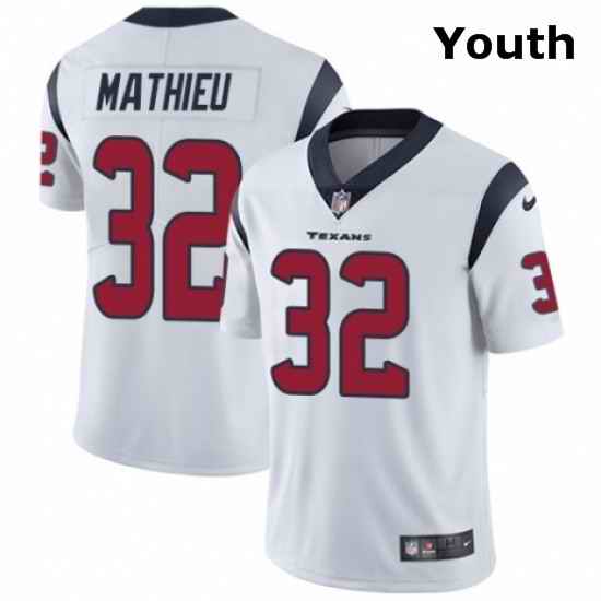 Youth Nike Houston Texans 32 Tyrann Mathieu White Vapor Untouchable Limited Player NFL Jersey